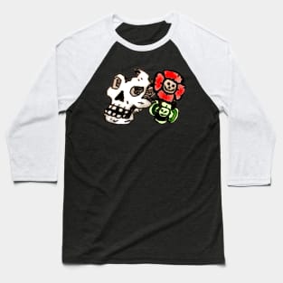 SKULL n ROSES Baseball T-Shirt